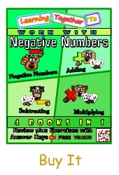 Buy the Green Negative Numbers Math Review and Exercise Book by Elaine Arthur
